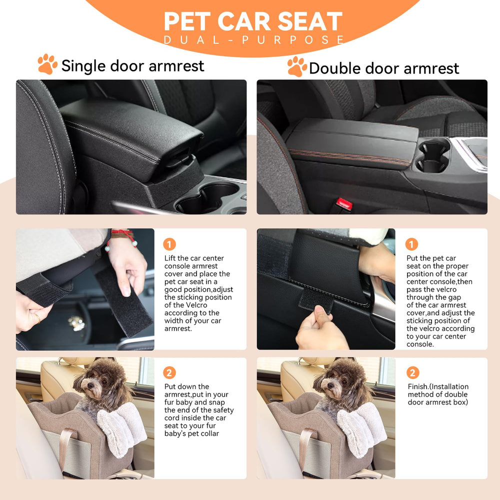 matsofamic pet booster seat with removable washable pad for easy cleaning