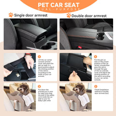 matsofamic pet booster seat with removable washable pad for easy cleaning