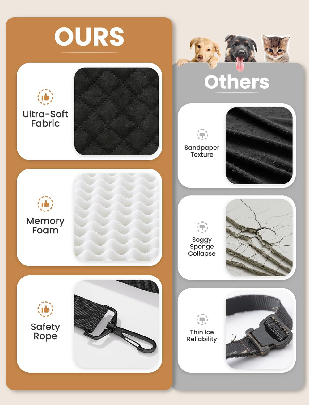 Mavora Max storage pockets tidy essentials like toys and leashes.