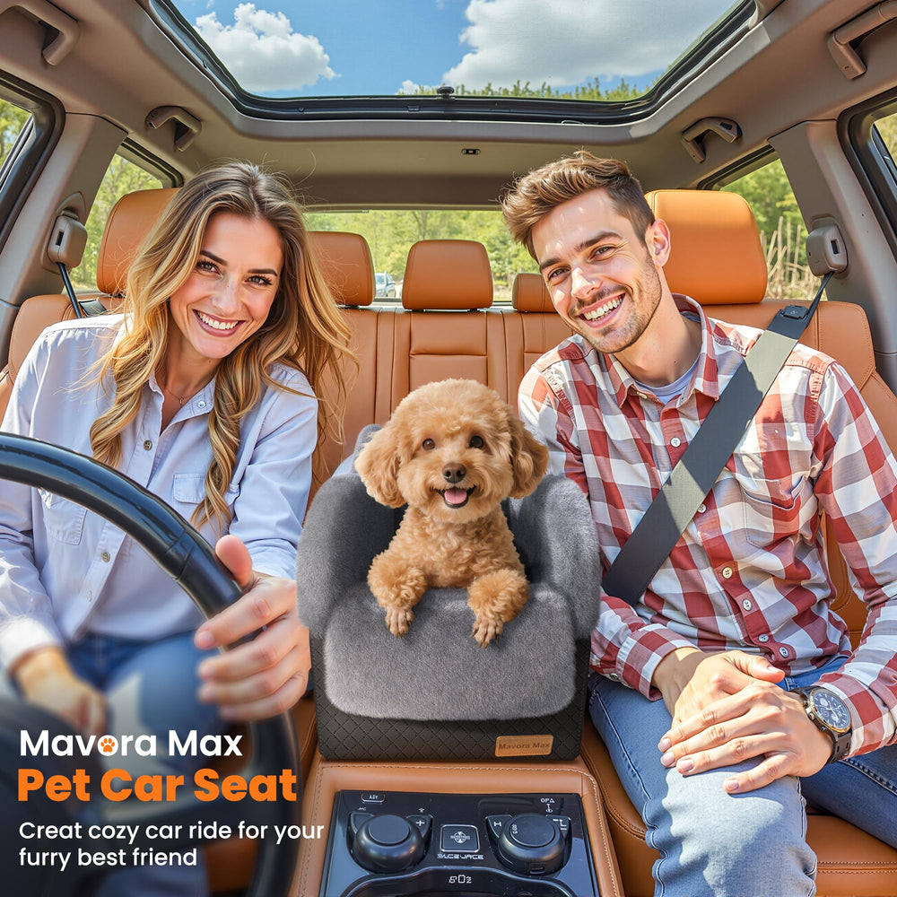 Mavora Max in SUV during a family road trip demonstrates center-console fit