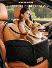 Mavora Max easy-install dog seat straps secure quickly for hassle-free setup.