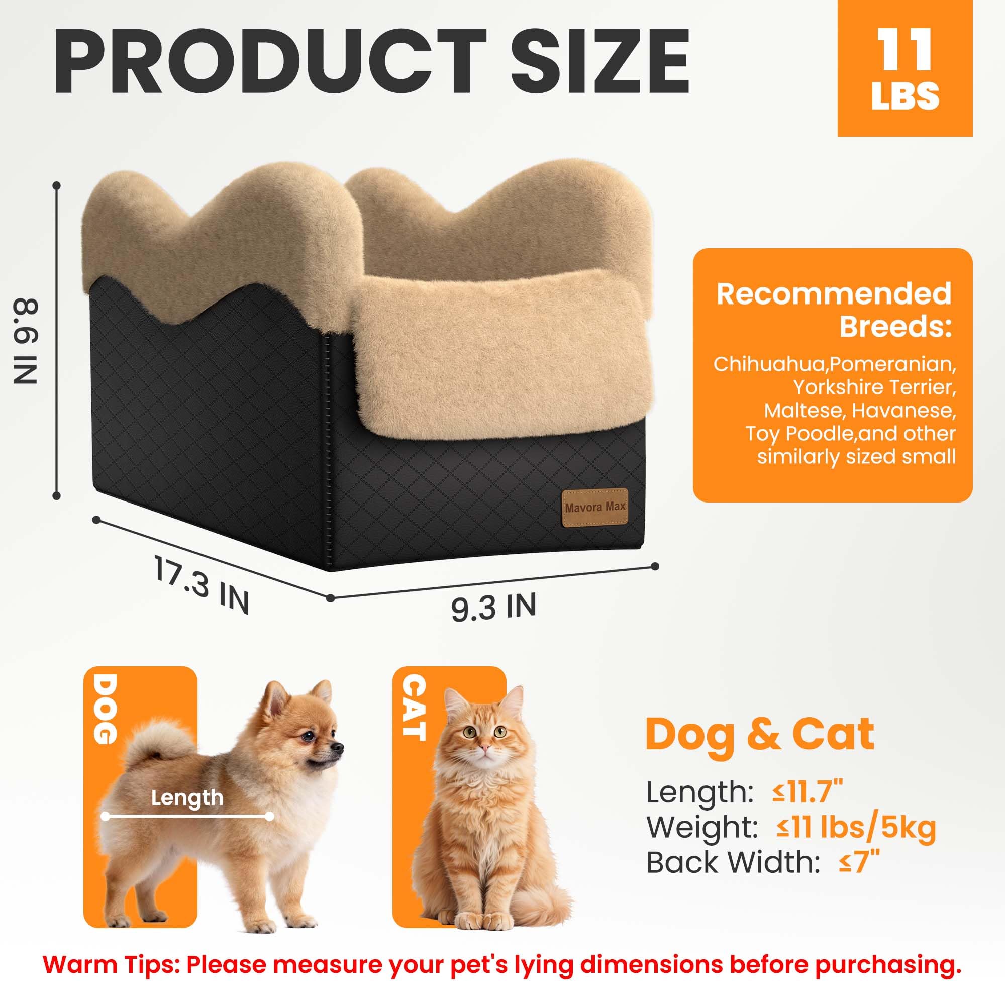 Mavora Max plush faux rabbit fur seat delivers home-like comfort on the go.