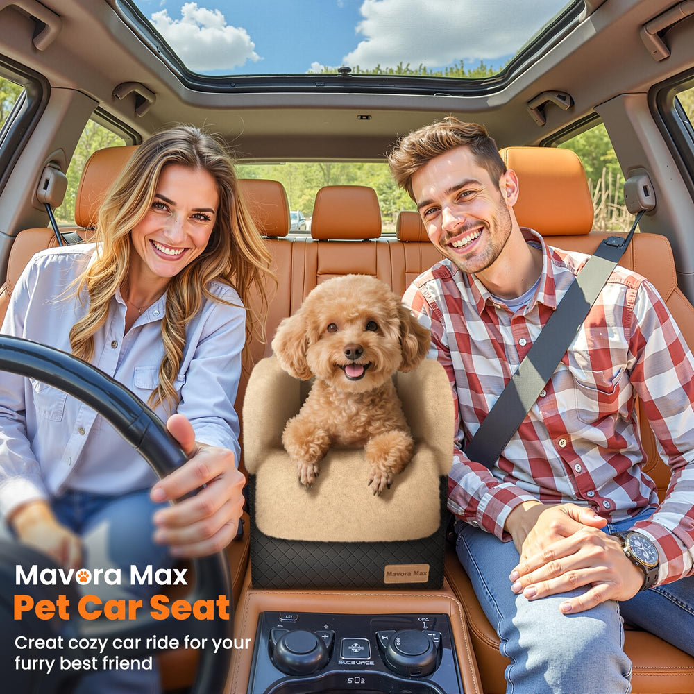 Mavora Max SUV-dog-seat-in-use demonstrates versatile, travel-ready companionship.