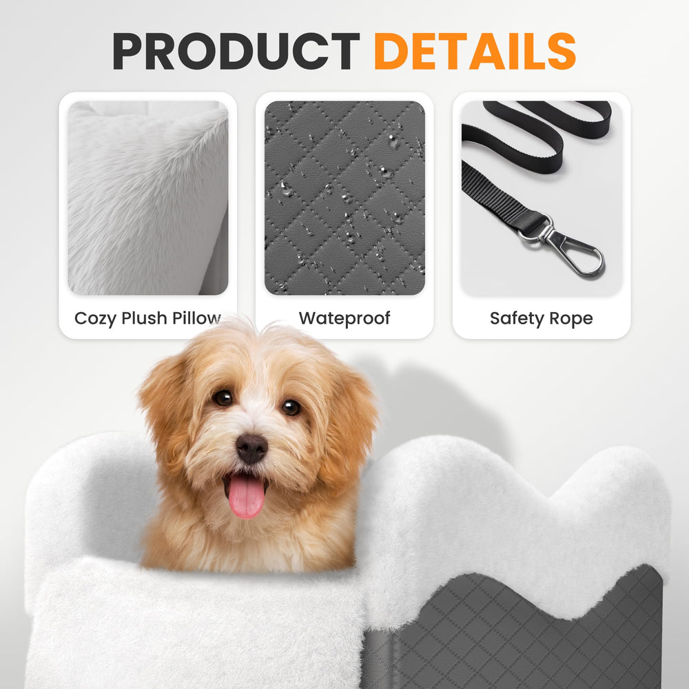 Mavora Max center-seat travel setup makes vet visits and trips easier.