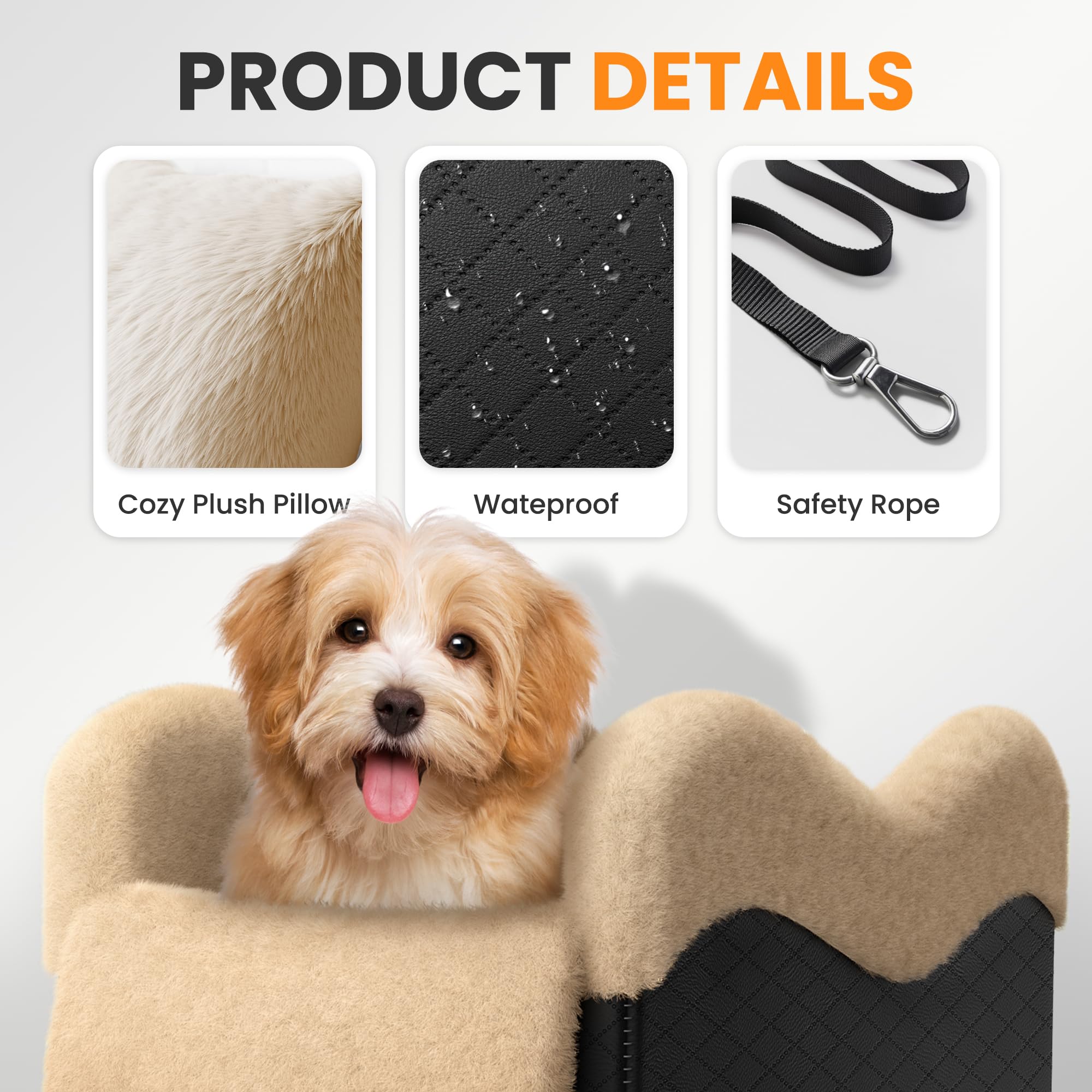 Mavora Max travel-cozy-dog-seat is ideal for vet visits and road trips.