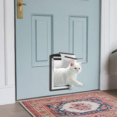 MAVRICFLEX cat door double-flaps closeup highlighting weather sealing