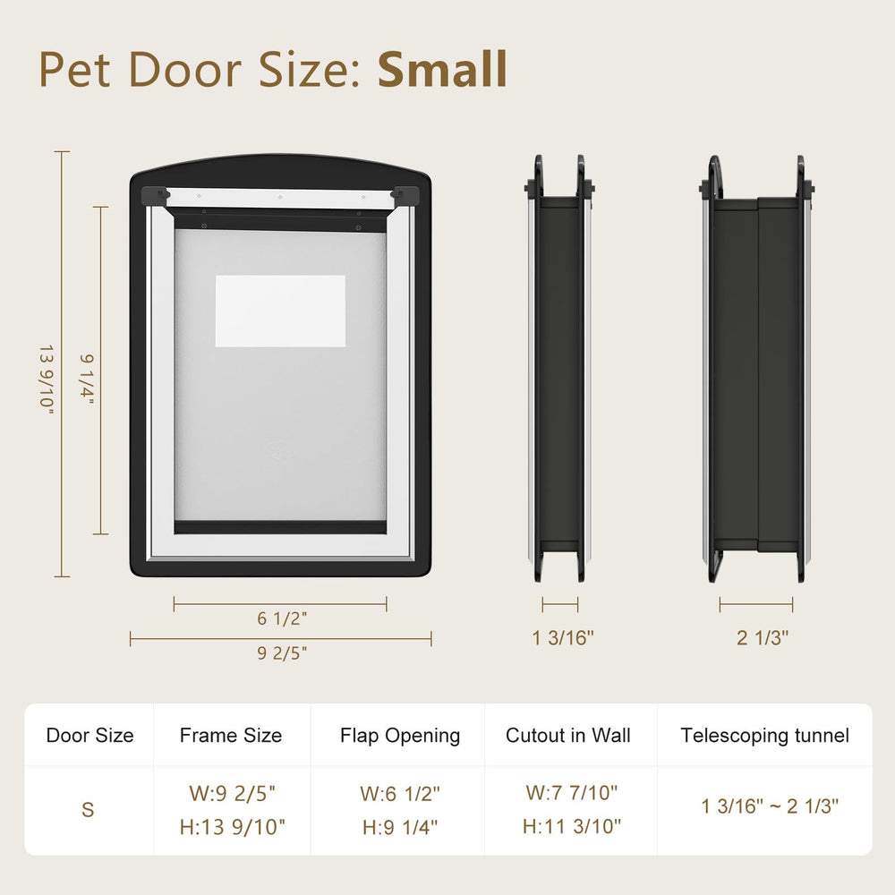MAVRICFLEX cat door weatherproof seal blocks wind and rain
