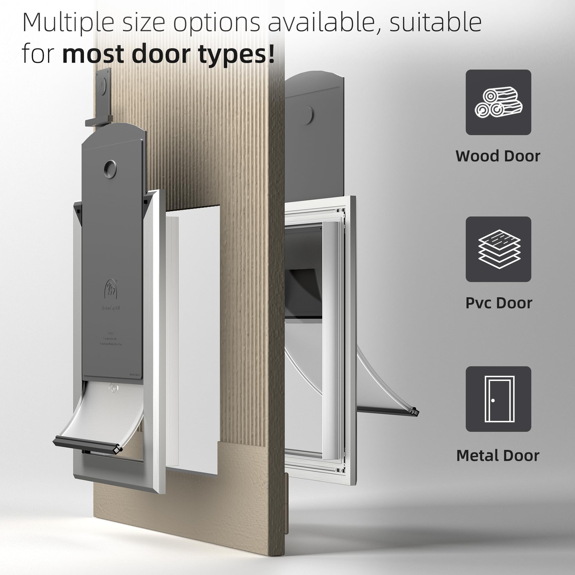 MAVRICFLEX dog door flap magnet seal demonstrates energy-efficient, secure closure.