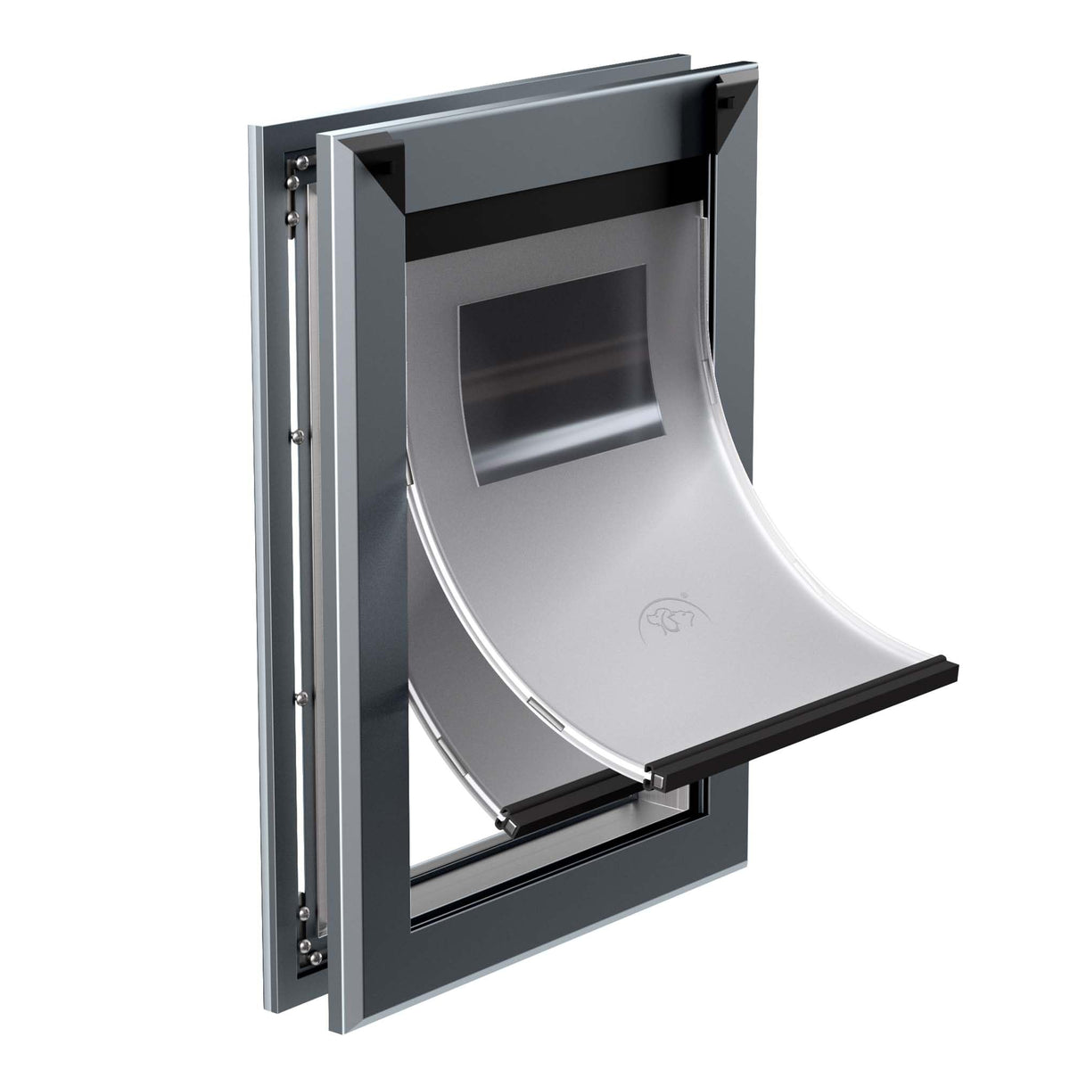 MAVRICFLEX Heavy Duty XL dog door front view with large opening for big dogs