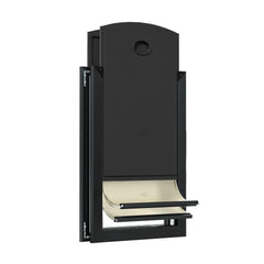 MAVRICPOWER aluminum dog door XL side view shows sturdy frame for large dogs.