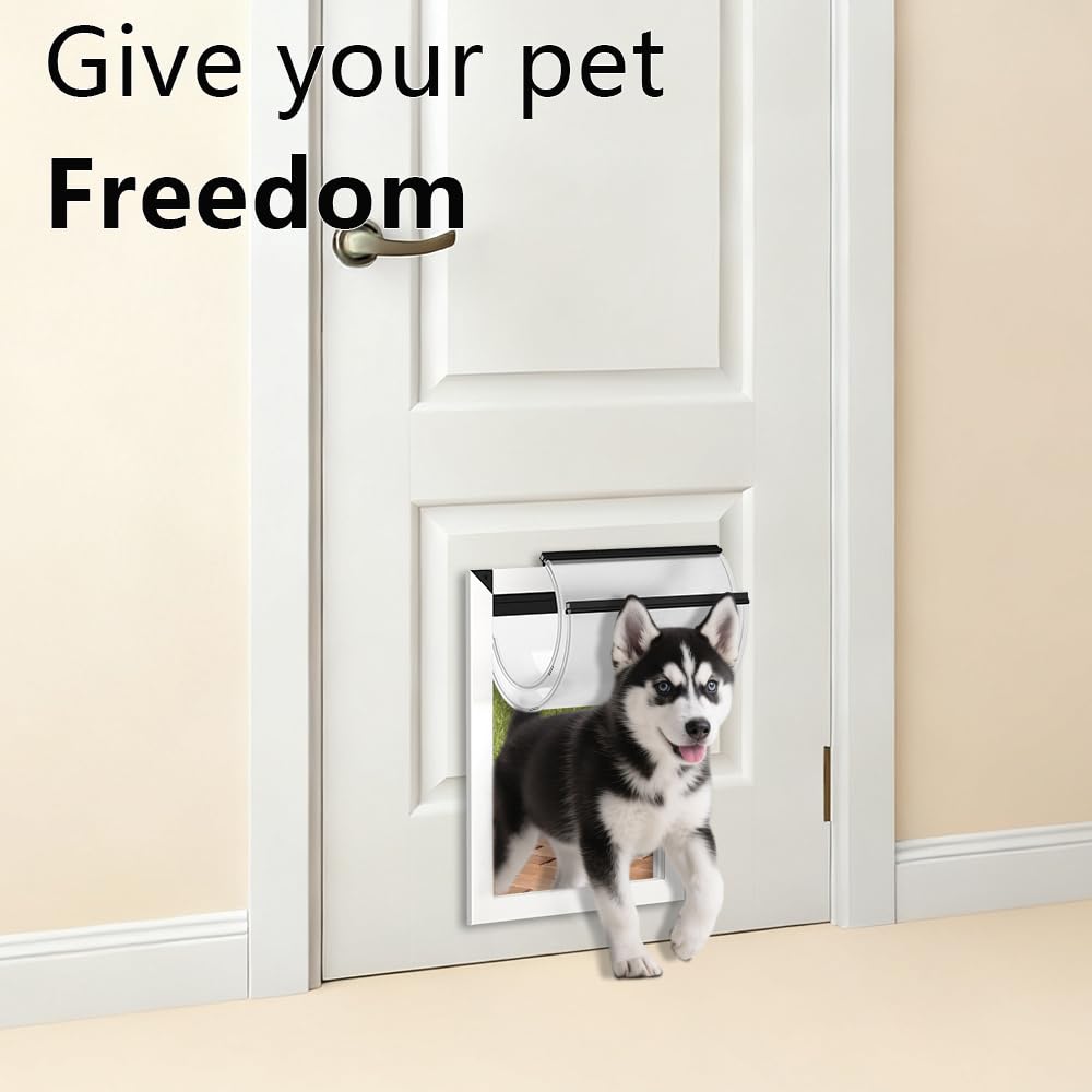 MAVRICPOWER dog door flaps with magnetic closure for secure sealing