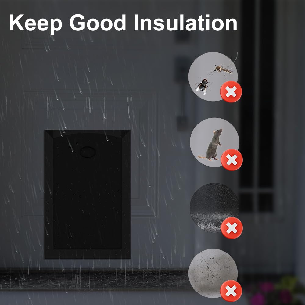 MAVRICPOWER dog door corrosion-resistant aluminum supports durable outdoor use.
