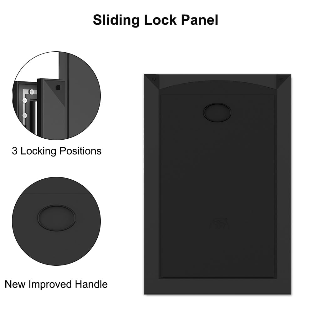 MAVRICPOWER dog door magnetic flaps provide quick reset and tight closure.