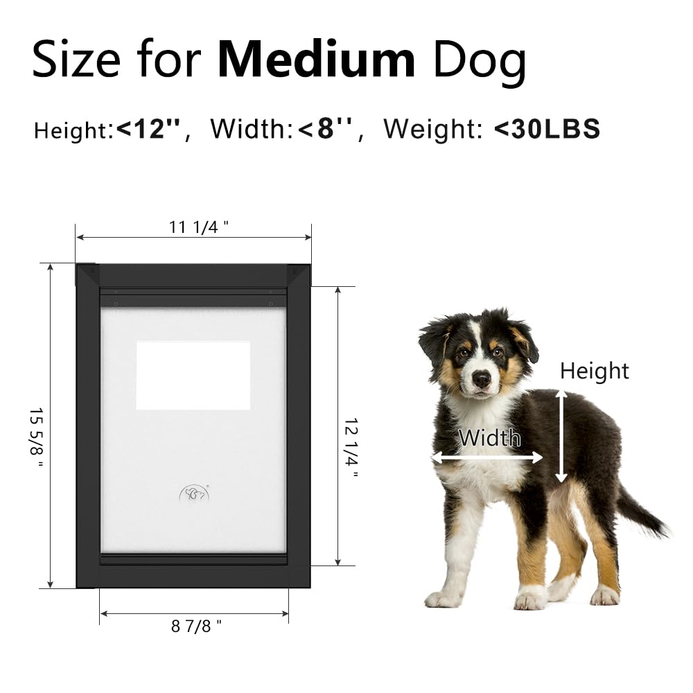MAVRICPOWER dog door magnetic flaps provide quick seal and energy savings