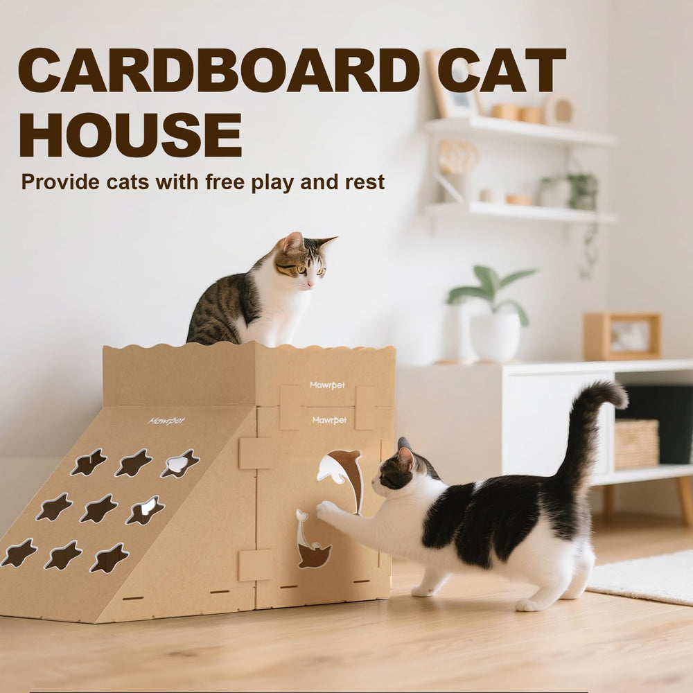 Mawrpet cat-house decoration-ready-paint-stickers invites personalization and creative engagement.