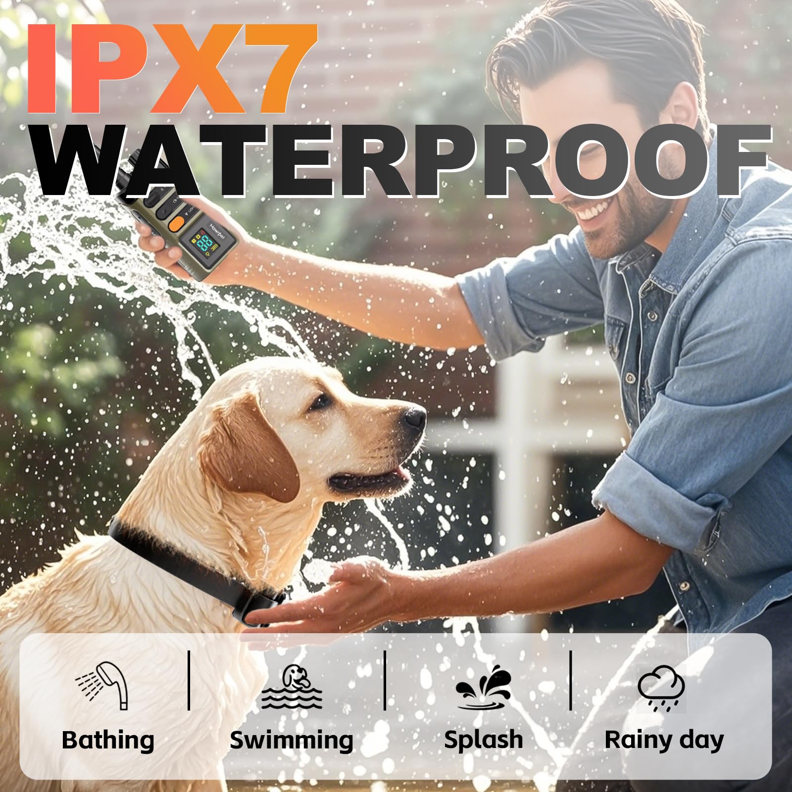 Mawrpet receiver light helps locate your dog at night during training.