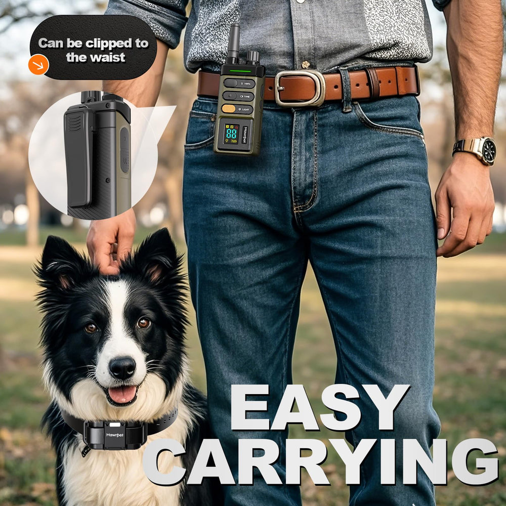 Mawrpet collar suits dogs 15-120 lbs for versatile household and outdoor use.