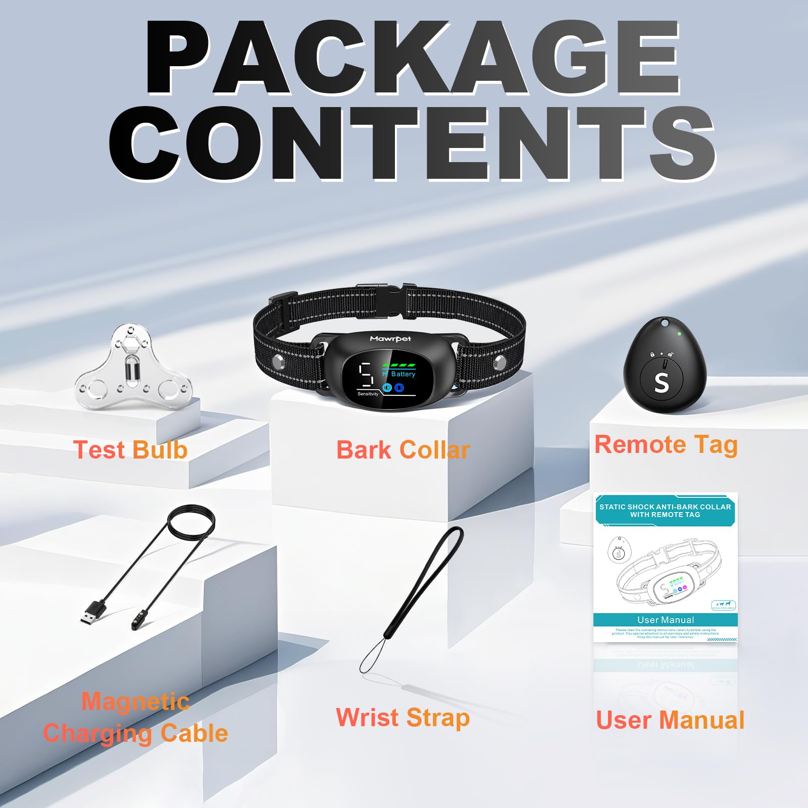 Mawrpet USB fast charging collar minimizes downtime between training sessions.
