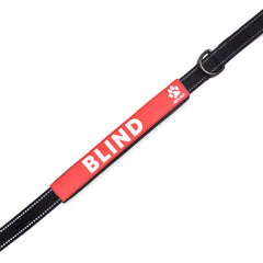 Max and Neo leash sleeve blind front view shows Adopt Me messaging for adoption events.