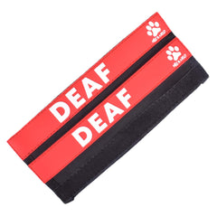 Max and Neo leash sleeve Deaf donation impact and rescue support