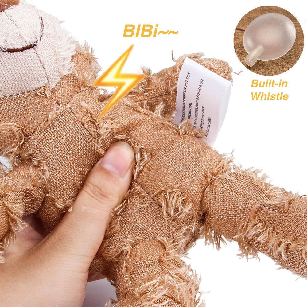 MAXBECK Squeaky dog toy featuring internal sound sacs to captivate dogs.