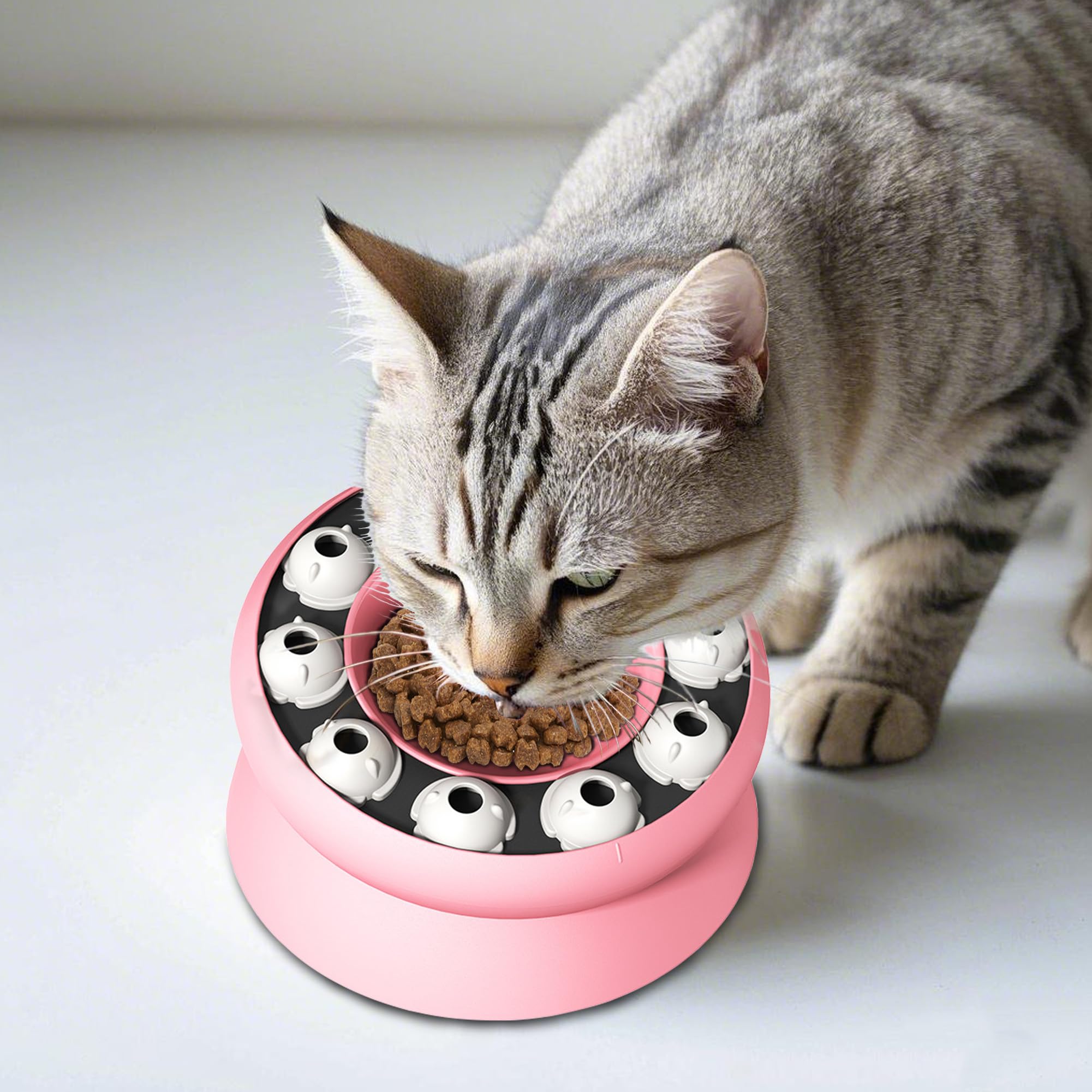 MaxcGear cat puzzle feeder busy meal activity engages hunting instincts during feeding