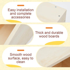 Maxcheck nesting box durable wood close-up emphasizes sturdy construction.