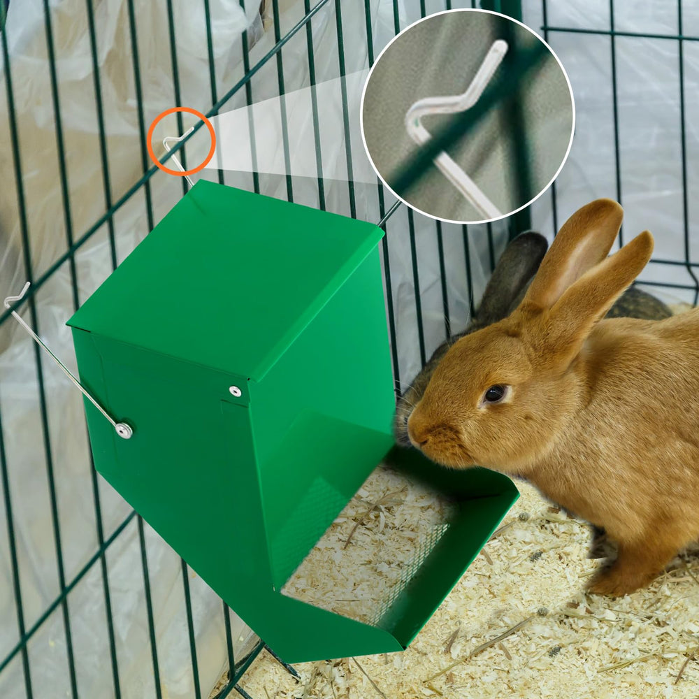 Maxcheck rabbit-feeder-four-pack-green ideal for households with multiple small pets.