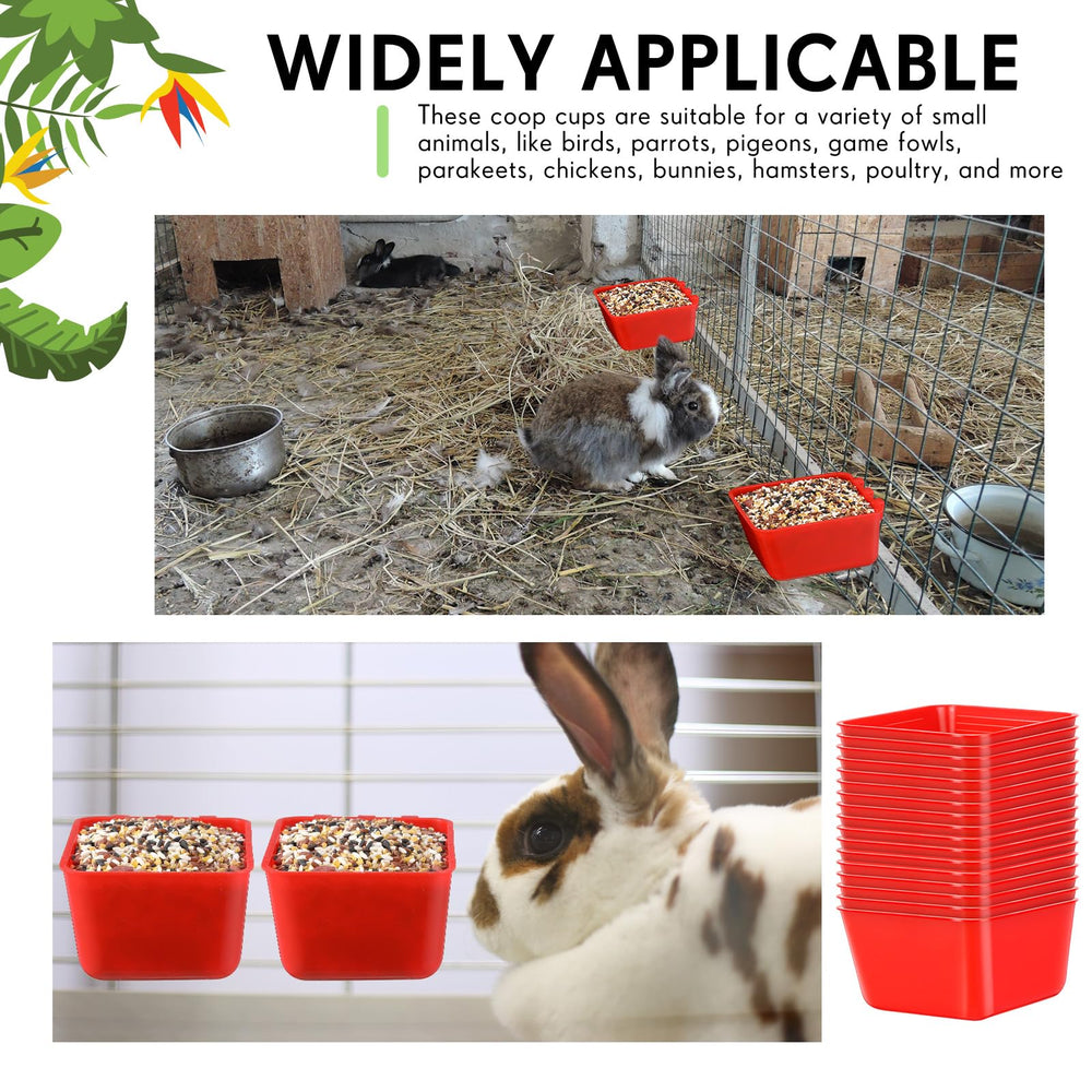 Maxdot easy-clean cage cups with removable design for quick maintenance