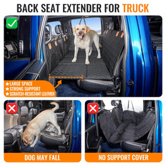 MAXFUT hard bottom seat extender adds stability for active dogs.