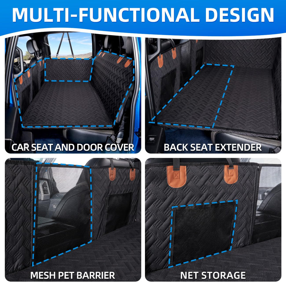 MAXFUT dog seat cover fits full-size trucks like F-150 RAM 1500
