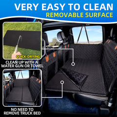MAXFUT dog seat cover uses waterproof Oxford fabric to resist spills