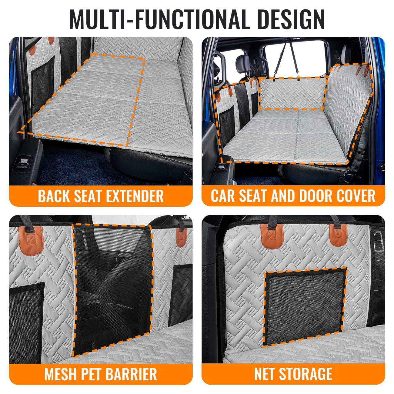 MAXFUT waterproof abrasion-resistant PU leather for quick cleanup after adventures.