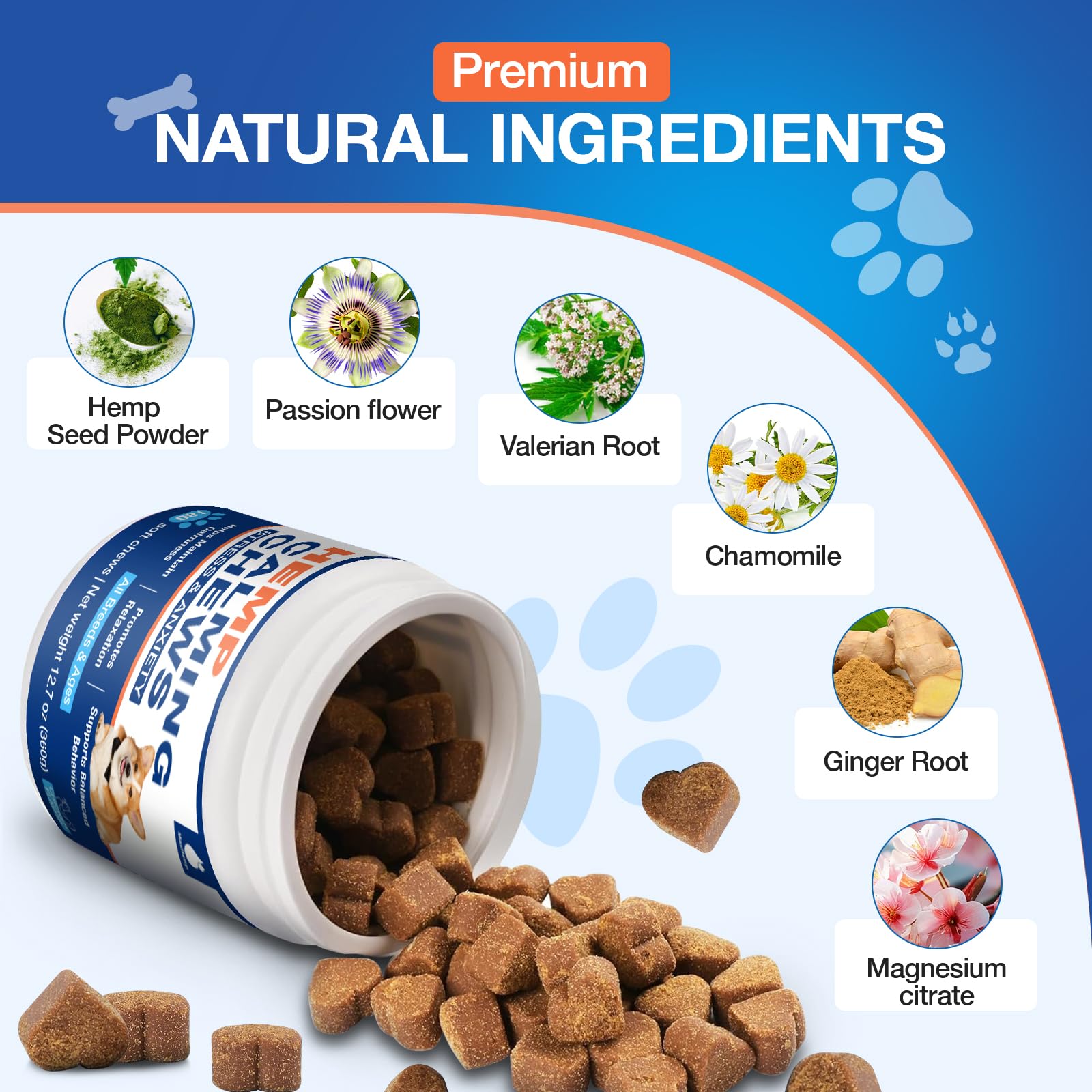 MaxHemp soft-chews dog texture promotes easy chewing and relaxation