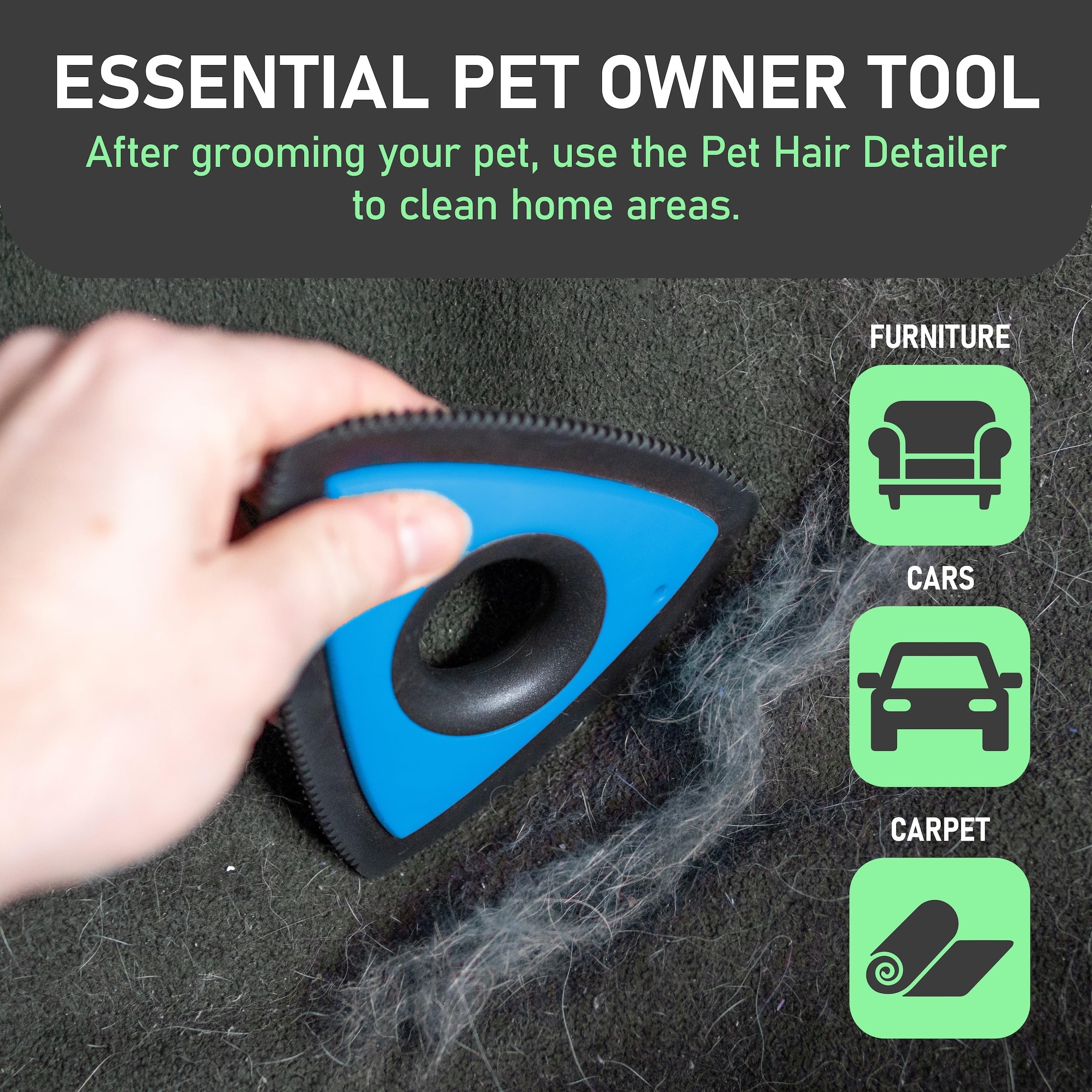 Maxpower Planet deshedding tool for dogs and cats in action