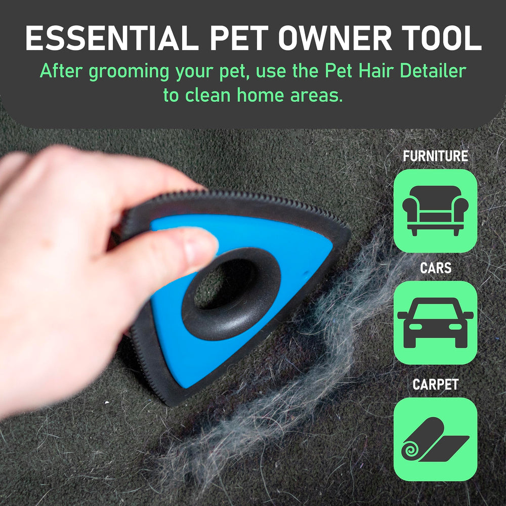 Maxpower Planet deshedding tool for dogs and cats in action