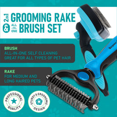 Maxpower Planet dog rake grooming tool closeup shows detangling of mats