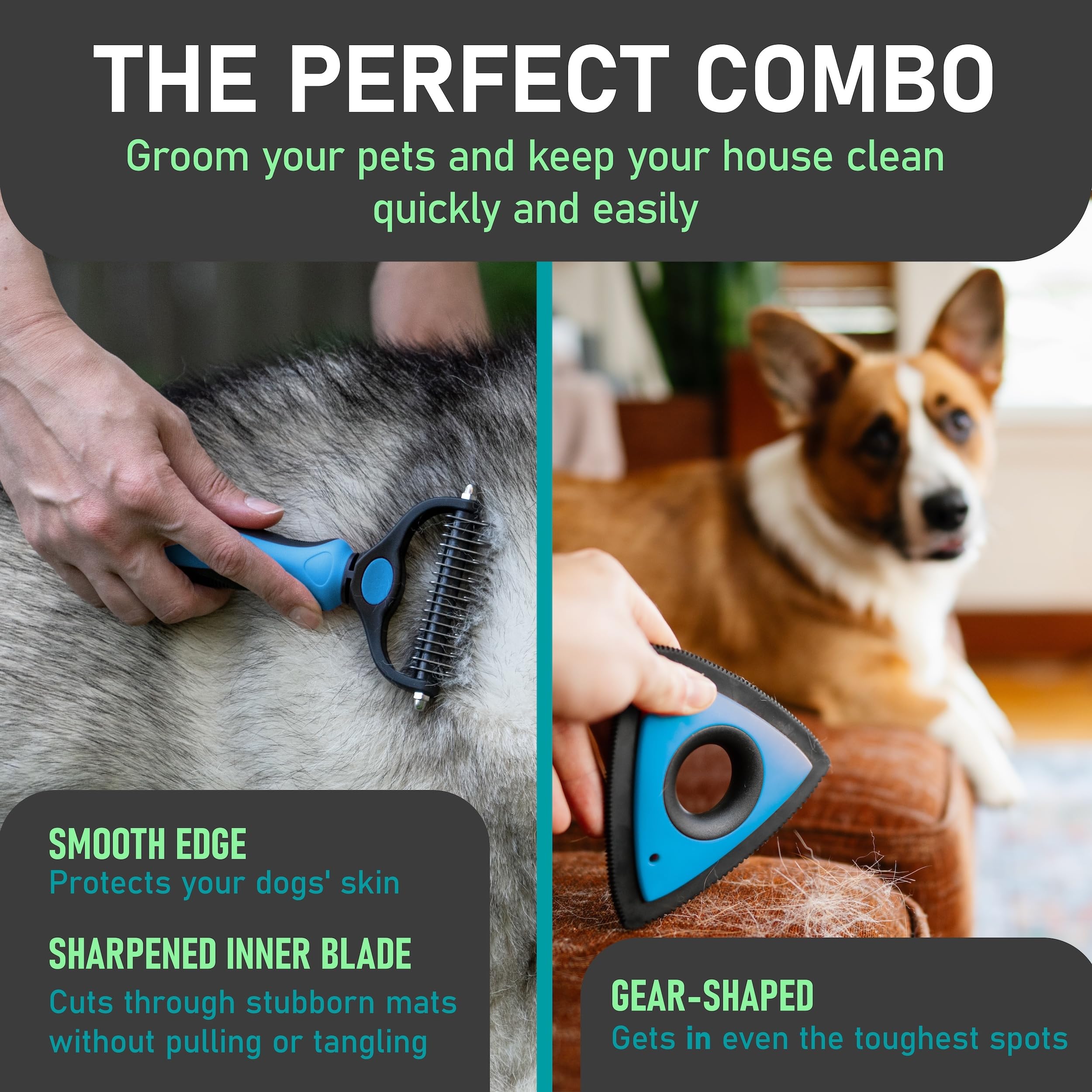 Maxpower Planet double-sided deshedding tool for versatile grooming
