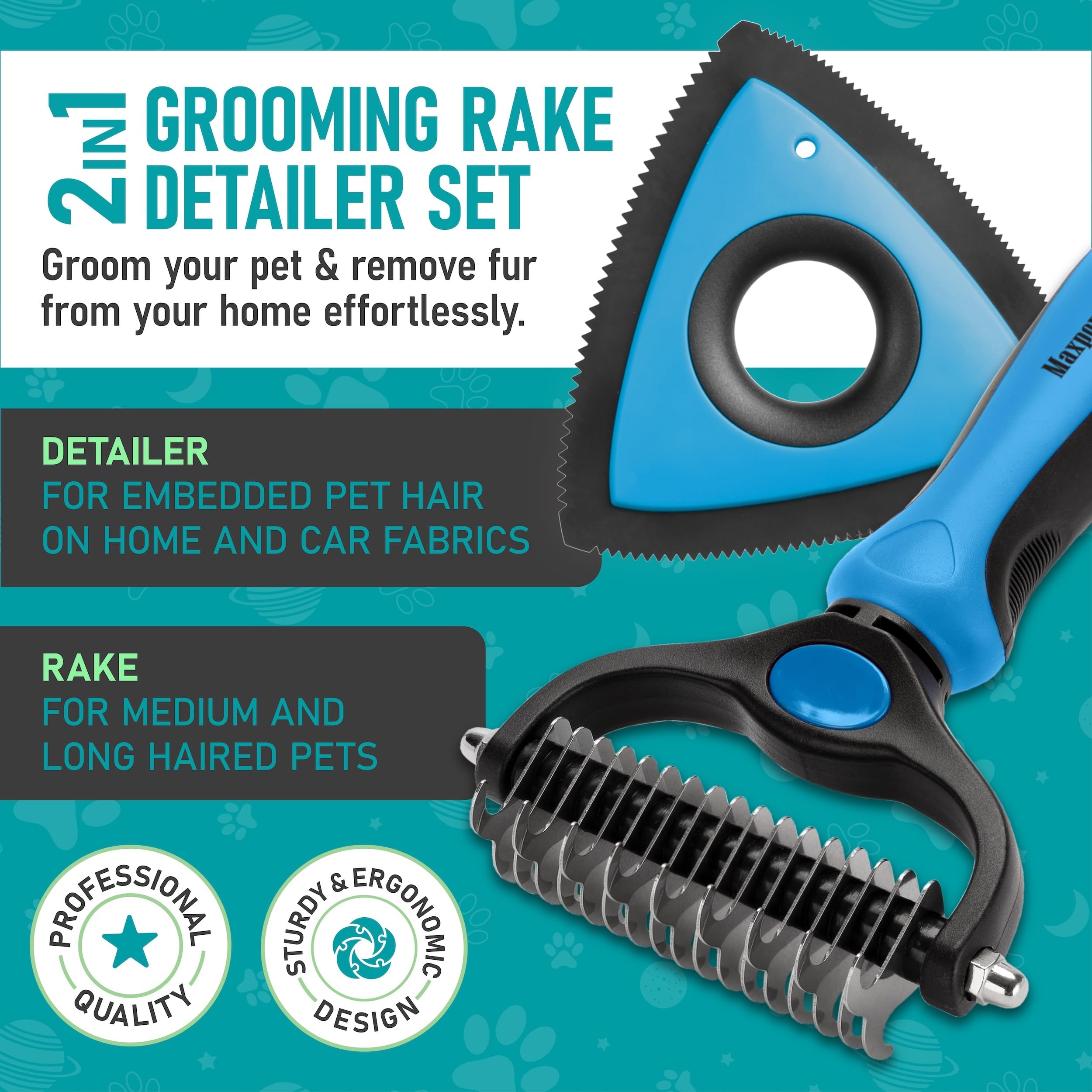 Maxpower Planet mini pet hair remover tool for quick fur cleanup