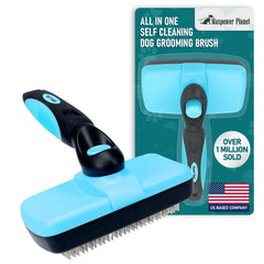 Maxpower Planet pet grooming brush dual-sided shows two sides for mats and deshedding