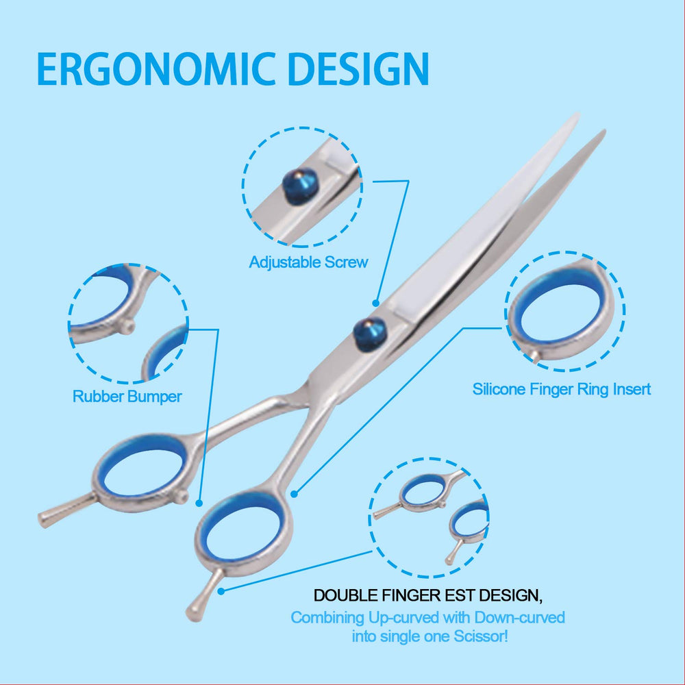Maxshop dog grooming scissors kit comb for detangling before precision trimming.