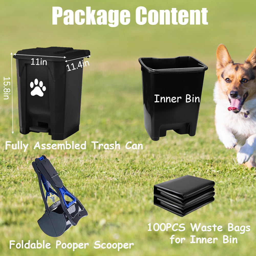 mayayaday fully assembled dog poop trash can ships ready to use
