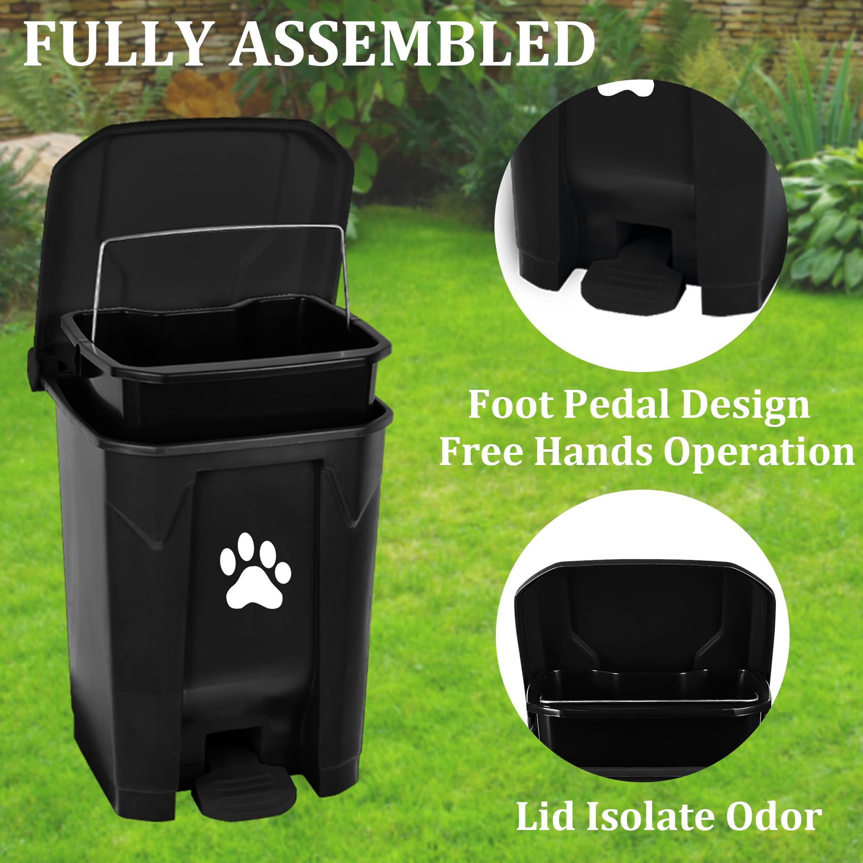 mayayaday long-handle pooper scooper enables easy cleanup