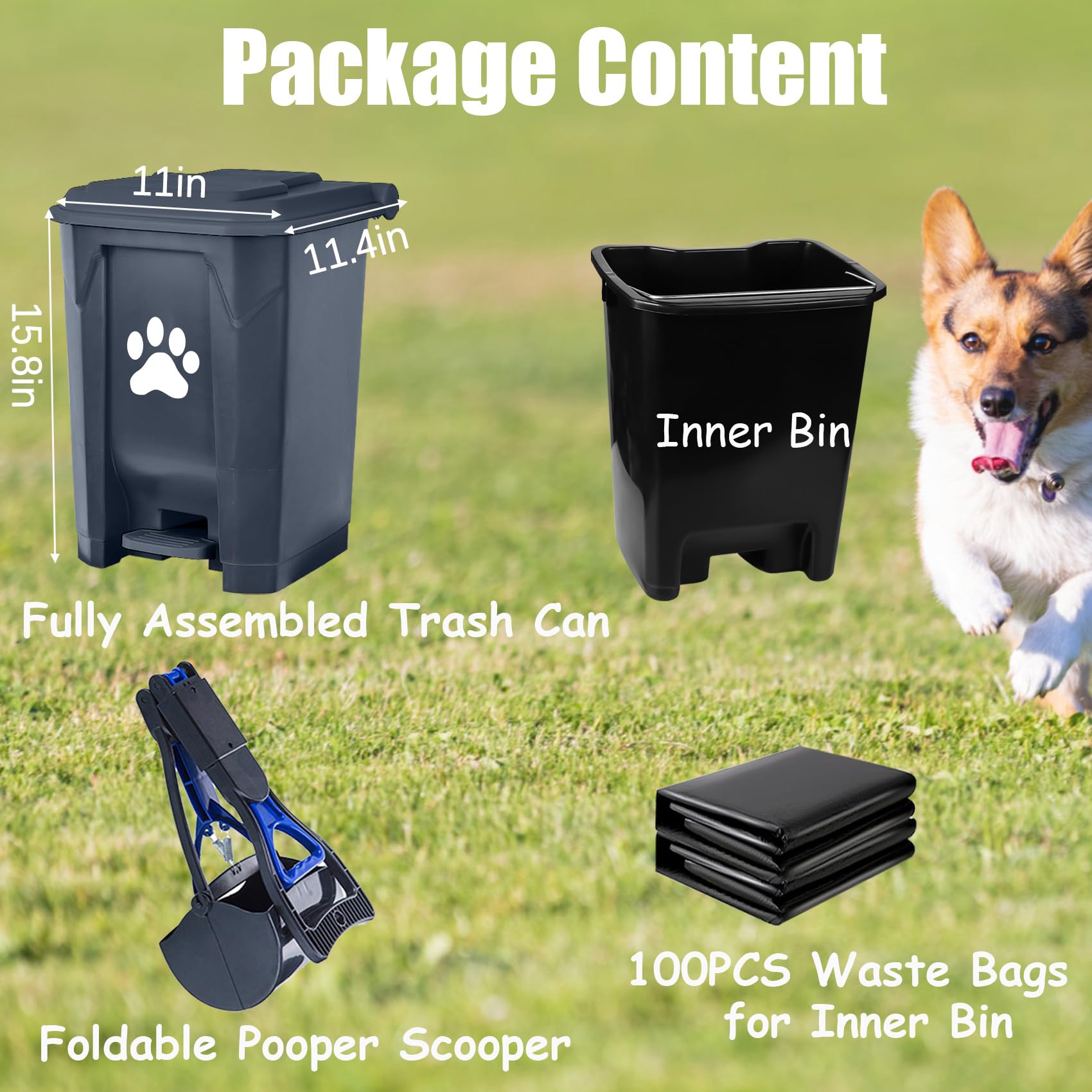 Mayayaday yard cleanup with dog waste scenario