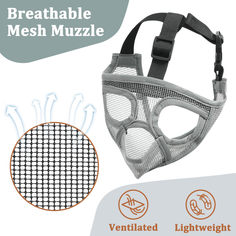 Mayerzon adjustable head strap muzzle ensures proper fit and comfort