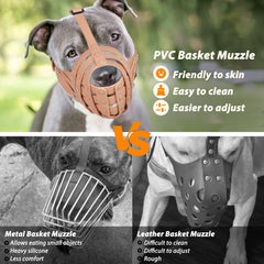 Mayerzon Basket design breathable muzzle allows panting and drinking