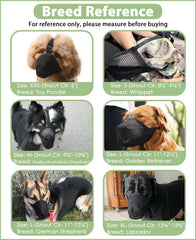 Mayerzon dog muzzle collar loop demonstrates compatibility with collars