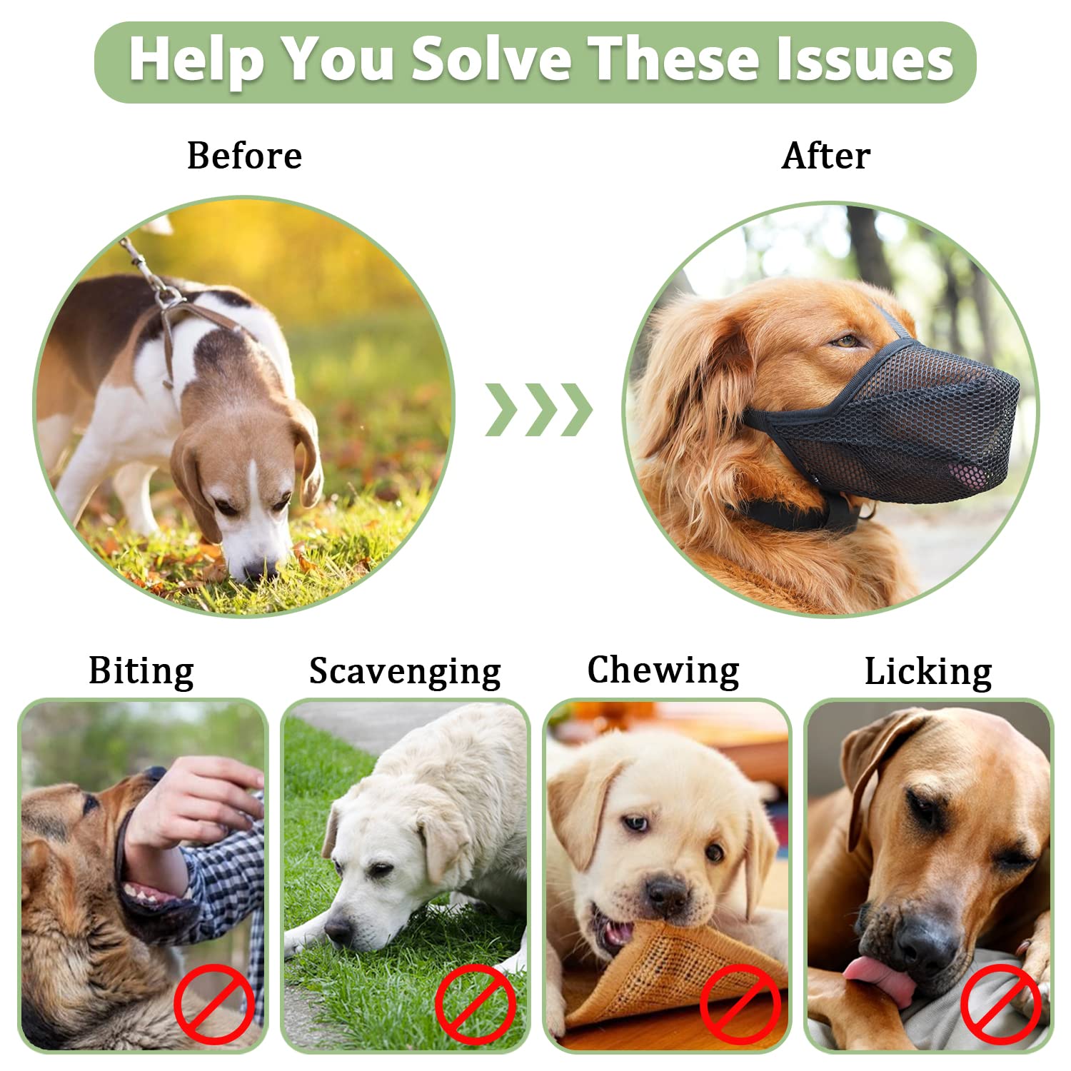Mayerzon dog muzzle lightweight and packable for travel