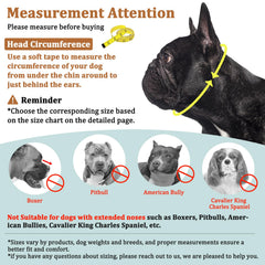Mayerzon eyehole design muzzle keeps vision clear for calm outdoor walks