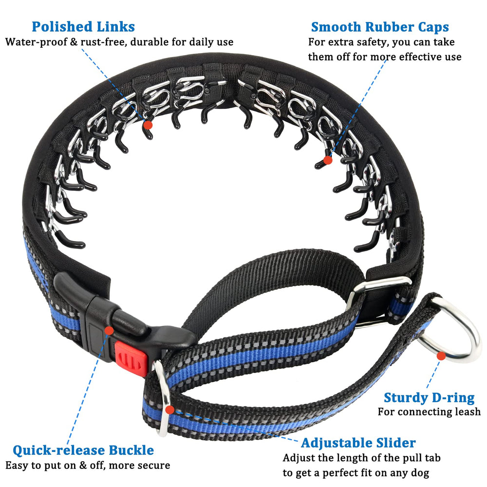 Mayerzon martingale-collar neoprene-padding offers soft comfort on long training sessions